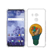 Чехол MyPads Tocco для HTC U11 Plus кит в лампочке с парусами