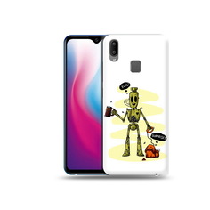 Чехол MyPads Tocco для Vivo Y93 Lite прикольный робот