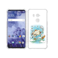 Чехол MyPads Tocco для HTC U11 Plus Счастливый чемодан