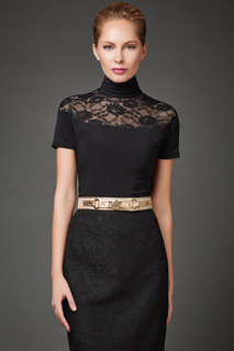 Блуза женская Арт-Деко R-1326 черная 54 RU