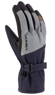 Перчатки Горнолыжные Viking Diran Nave Blue/Gray/Orange (Inch (Дюйм):8)