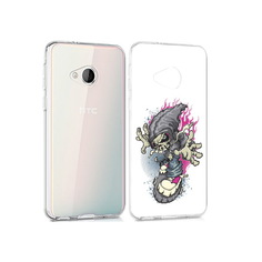 Чехол MyPads Tocco для HTC U Play нарисованный скелет на скейт борде