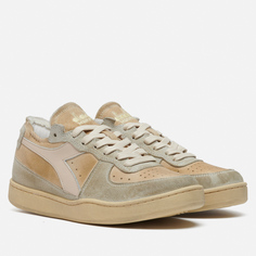 Кроссовки женские Diadora MI Basket Row Cut Pigskin Used зеленые 37 EU