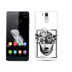 Чехол MyPads Tocco для Oukitel K6000 Pro черно белая ваза в абстракции