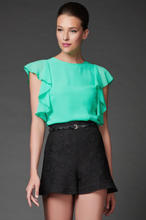 Блуза женская Арт-Деко L-1161 зеленая 46 RU