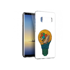 Чехол MyPads Tocco для Samsung Galaxy Note 8 кит в лампочке с парусами
