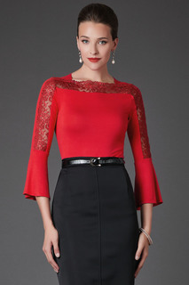 Блуза женская Арт-Деко R-1298 красная 42 RU