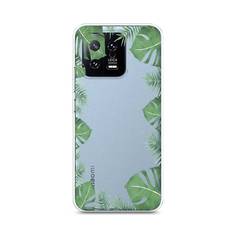 Чехол Awog на Xiaomi 13 5G "Листья папоротника рамка"