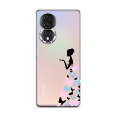 Чехол Awog для Honor 80 "Платье из бабочек"