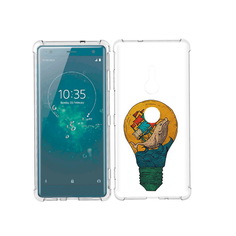 Чехол MyPads Tocco для Sony Xperia XZ3 кит в лампочке с парусами