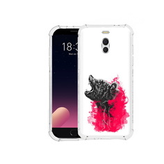 Чехол MyPads Tocco для Meizu M6 Note медведь в дымке
