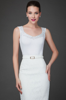 Блуза женская Арт-Деко R-1338 белая 48 RU