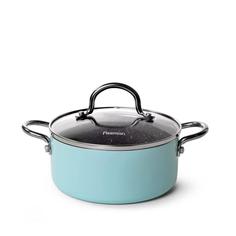 Кастрюля Fissman Mini chef 18х8см, 1.8л, алюминий, крышка, стекло 4257_