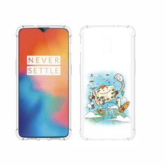 Чехол MyPads Tocco для OnePlus 6T Счастливый чемодан