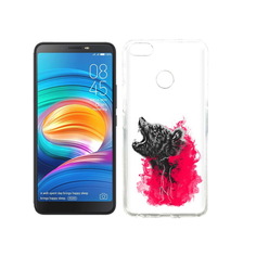 Чехол MyPads Tocco для Tecno Camon X медведь в дымке