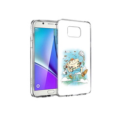 Чехол MyPads Tocco для Samsung Galaxy Note 5 Счастливый чемодан