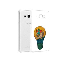 Чехол MyPads Tocco для Samsung Galaxy A8 кит в лампочке с парусами