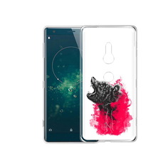 Чехол MyPads Tocco для Sony Xperia XZ2 медведь в дымке