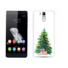 Чехол MyPads Tocco для Oukitel K6000 Pro Елка новогодняя с подарками акварель