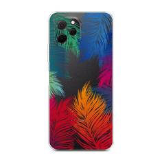 Чехол Awog на HuaweI Nova Y61 "Рамка из перьев"