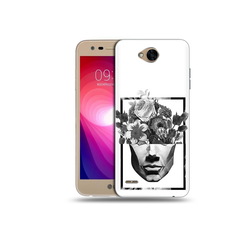 Чехол MyPads Tocco для LG X Power 2 черно белая ваза в абстракции