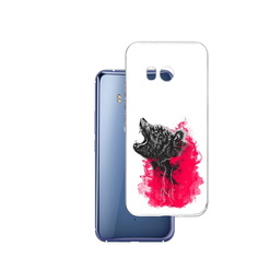 Чехол MyPads Tocco для HTC U11 медведь в дымке