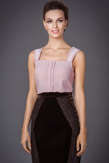 Блуза женская Арт-Деко L-1101 розовая 48 RU