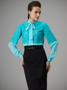Блуза женская Арт-Деко R-1313 бирюзовая 48 RU