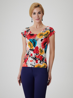 Блуза женская Арт-Деко L-1217 разноцветная 44 RU