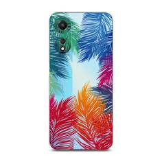 Чехол Awog на Oppo A58 5G "Рамка из перьев"