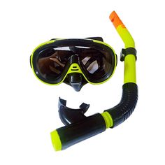 Набор для плавания юниорский маска+трубка ПВХ желтый Спортекс E39245-3
