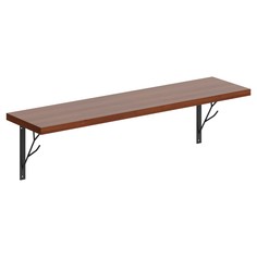Настенная полка с полкодержателями Skyland COFFEE SH1-TREE 830х220х222 орех