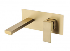 Смеситель встраиваемый для раковины Grocenberg GB588 Матовый золото