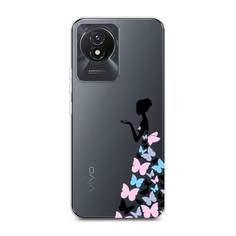 Чехол Awog 268150-1 для Vivo Y02 "Платье из бабочек"