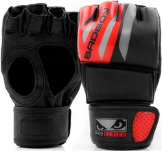 Перчатки для ММА Bad Boy Pro Series Advanced MMA Gloves-Black/Red 2XL