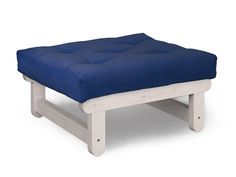 Пуф Arsko Сламбер Беленый дуб/Синий вельвет