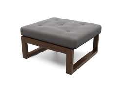 Пуф Arsko Амбер Орех/Серый велюр