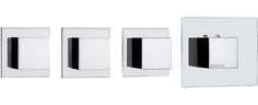 Термостат Bossini Cube 3 Outlets LP Z032205 для ванны с душем хром