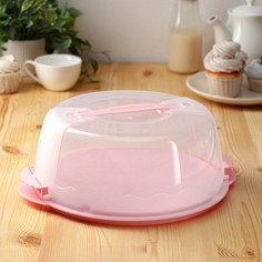 Контейнер для торта, d=29 см, цвет МИКС No Brand