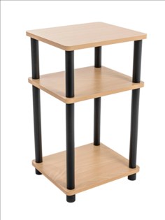 Этажерка деревянная GASTRORAG GR-3TST1-SB, 3 полки, для дома, офиса, цвет бук