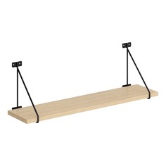 Настенная полка с полкодержателями Skyland COFFEE SH4-BAR 660х166х209 легно светлый
