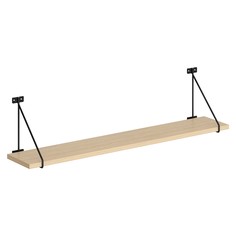 Настенная полка с полкодержателями Skyland COFFEE SH3-BAR 860х166х209 легно светлый