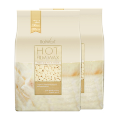 Воск для депиляции Italwax в гранулах пленочный горячий набор 2 шт Белый шоколад, 1 кг