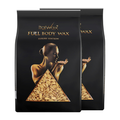 Воск для депиляции Italwax в гранулах Full Body Wax пленочный горячий набор 2 шт., 1 кг