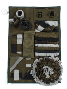 Коврик развивающий нюхательный для собак BraMar animals КРНС75, зеленый, 50x75 см