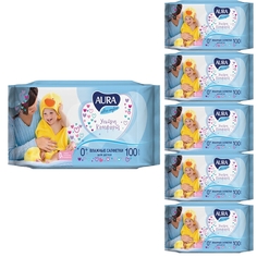 Салфетки влажные для детей Aura Ultra comfort, комплект 100 шт., 5 шт., 401691