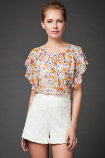 Блуза женская Арт-Деко L-1144 белая 52 RU