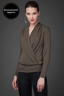 Блуза женская Арт-Деко Z-1049 коричневая 46 RU