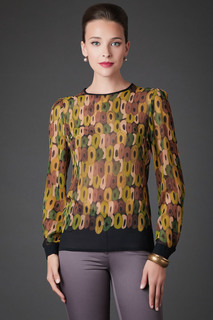 Блуза женская Арт-Деко R-1295 черная 52 RU