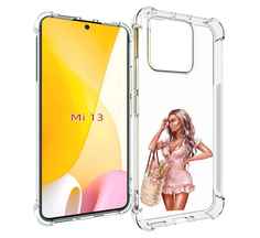 Чехол MyPads Девушка-в-мини-платье женский для Xiaomi 13